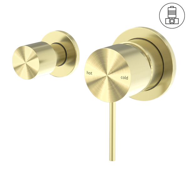 MECCA SHOWER MIXER WITH HORIZONTAL 2 WAY DIVERTOR BRUSHED GOLD
