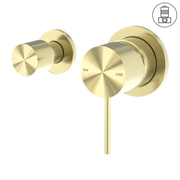 MECCA SHOWER MIXER WITH HORIZONTAL 2 WAY DIVERTOR BRUSHED GOLD