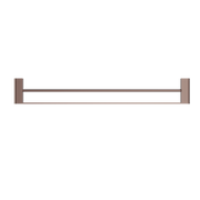 BIANCA DOUBLE TOWEL RAIL 800MM BRUSHED BRONZE