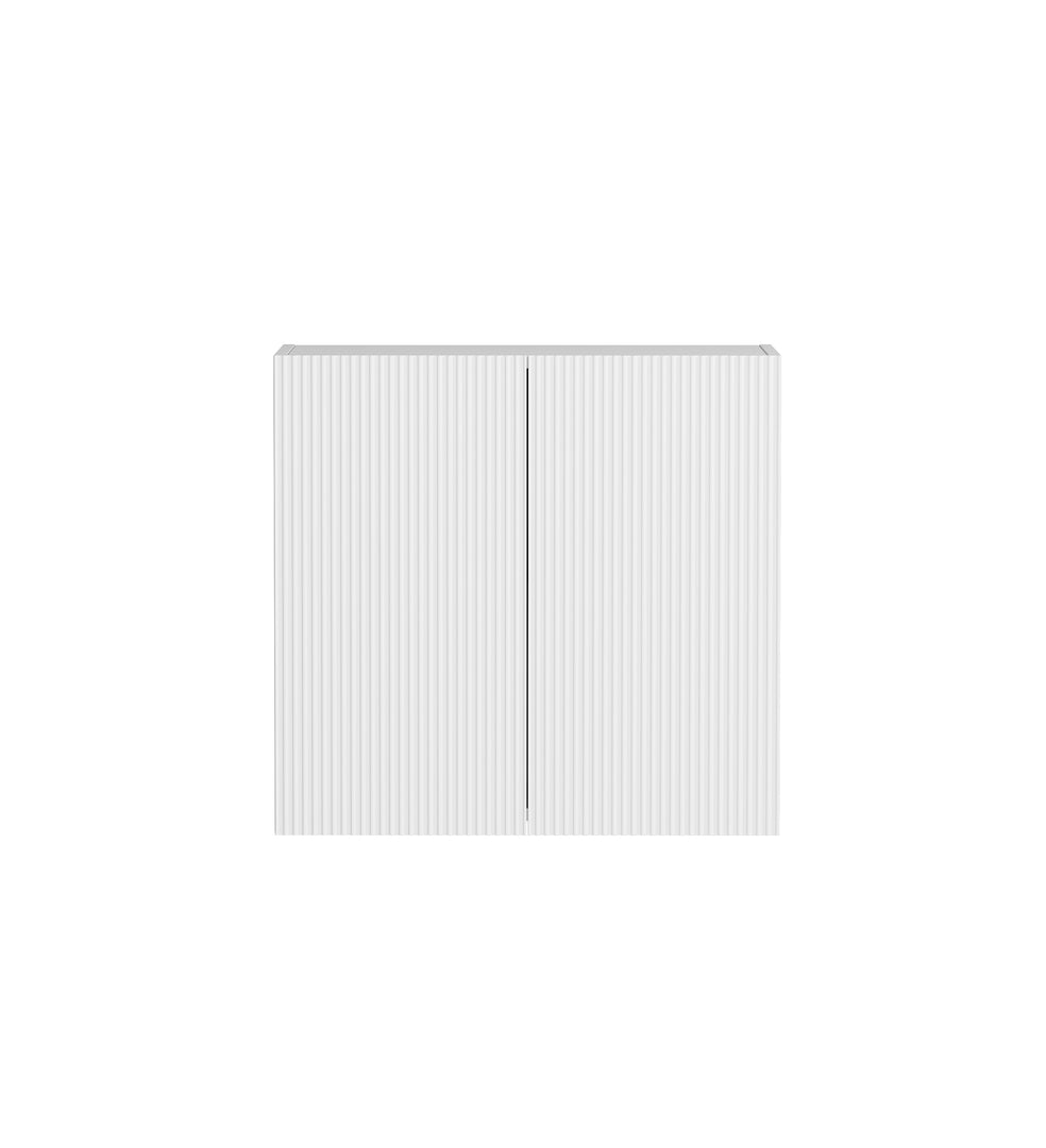 Bondi Laundry 630 Fluted White Wall Cabinet