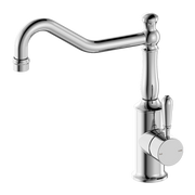 YORK KITCHEN MIXER HOOK SPOUT WITH METAL LEVER CHROME