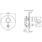 Components S/B w Diverter Thin Trim - Pin Handle