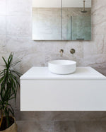 Load image into Gallery viewer, Round Single Towel Rail 900mm - PVD Brushed Nickel
