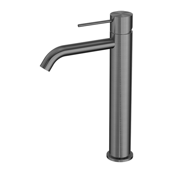 MECCA TALL BASIN MIXER GUN METAL