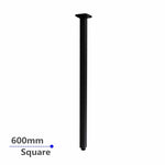 Load image into Gallery viewer, Square Black Ceiling Shower Arm 600mm
