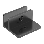 Load image into Gallery viewer, SHOWER F BRACKET 10MM GLASS GUN METAL
