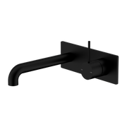 MECCA WALL BASIN/BATH MIXER HANDLE UP 260MM MATTE BLACK