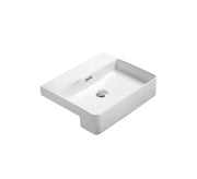 Kliff 
Fine Ceramic 
Semi Ress Basin NoTap Hole
Overflow 32mm Waste
Size:505*420*130
Gloss white