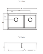 Load image into Gallery viewer, NEOROC TASK Working Station OFFSET UC SINK, Matt White,860
