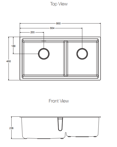 NEOROC TASK Working Station OFFSET UC SINK, Matt White,860