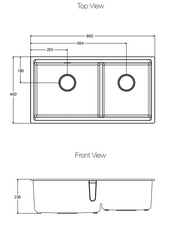 NEOROC TASK Working Station OFFSET UC SINK, Matt White,860