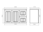 Load image into Gallery viewer, Achill Federation Ensuite Wall Hung Vanity Matte Black
