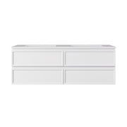 New Hamilton Federation Slim Wall Hung Vanity Matte White
