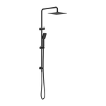 Load image into Gallery viewer, SQUARE PROJECT TWIN SHOWER MATTE BLACK
