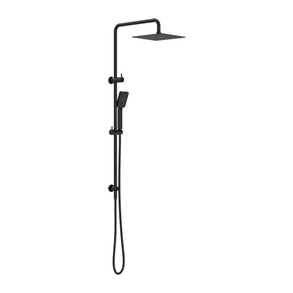 SQUARE PROJECT TWIN SHOWER MATTE BLACK