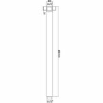 Load image into Gallery viewer, Round Brushed Nickel Ceiling Shower Arm 400mm
