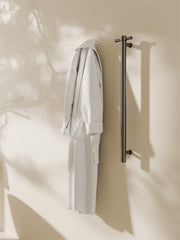 MECCA 240V SINGLE VERTICAL HEATED TOWEL RAIL GUN METAL