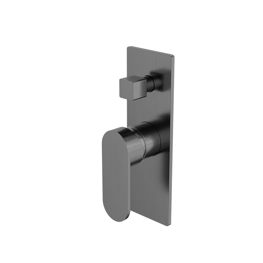 ECCO SHOWER MIXER WITH DIVERTOR GUN METAL
