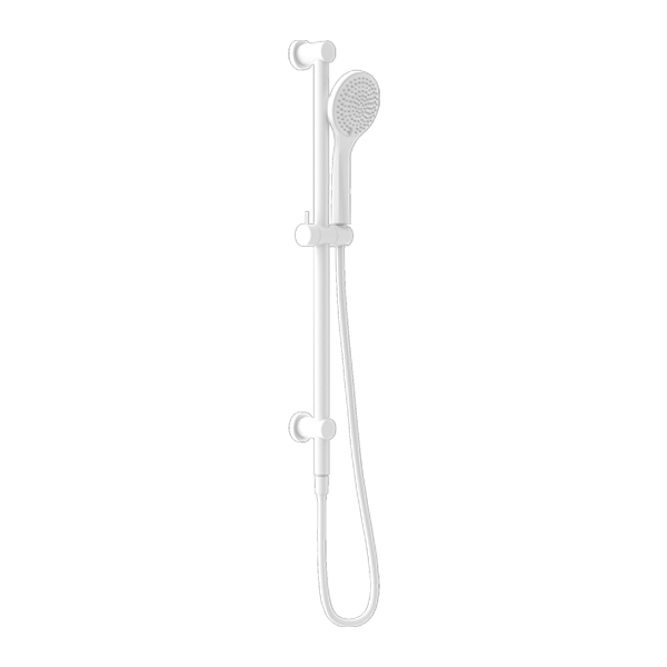 MECCA SHOWER RAIL WITH AIR SHOWER MATTE WHITE