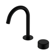 Serenity Progressive Basin Mixer Arc Spout With Metal Handle Matte Black