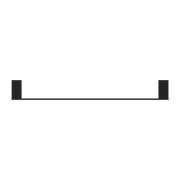 CELIA SINGLE TOWEL RAIL 600MM MATTE BLACK