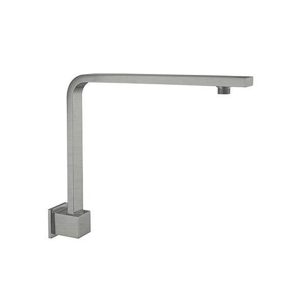 SQUARE SWIVEL SHOWER ARM GUN METAL
